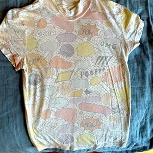 Urban Outfitters- Truly Madly Deeply short sleeve mock neck tee